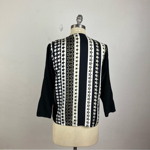 Sandro Star Zipper Printed Blouse - Picture 5 of 6